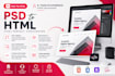 convert PSD sketch figma to responsive HTML website