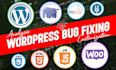 fix wordpress bug woocommerce issues PHP javascript errors