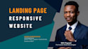 create and customize your landing page website