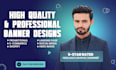 design a professional website banner, product banner, hero banner, and slider