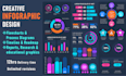 design creative infographic flowchart, timeline and diagram in 12hrs