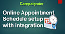 do online appointment schedule setup with integration