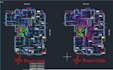 design electrical drawing of floor plan in auto cad