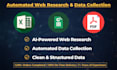 do fast automated web research and data collection in spreadsheets