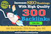 give 300 high quality backlinks