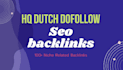create 40 permanent  HQ dutch backlinks