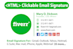 create modern HTML email signature for gmail, outlook, and apple