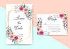 design event card, party invitation and birthday card