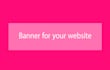 do banner for your website or social medai