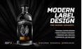 design a premium bottle label