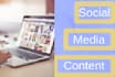 create amazing facebook content for your  page