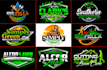 do lawn care landscaping and agriculture logo design