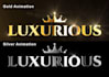 make this luxury gold video intro logo animation