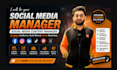 be your social media manager, social media content creator