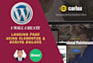 create a landing page using elementor pro