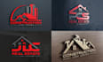 do brand new real estate, construction logo design