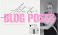 write engaging SEO blog posts for your website