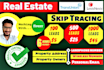 give real estate skip tracing and research service VA