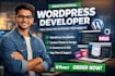 create wordpress website design and theme customization