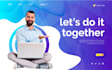 create modern landing page using html5 css3 or wordpress