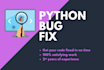 fix your python code bugs