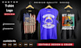create unique custom t shirt logo design