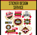 do patch, badge, sticker, label or any graphic design task