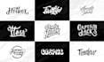 custom lettering logo and brandbook guidelines