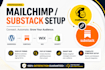 setup mailchimp with wordpress, substack, wix and shopify