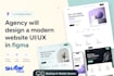 design a modern website UI UX in figma