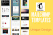 design amazing mailchimp email template n newsletter