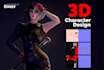 model a 3d character or 3d object for your videogame