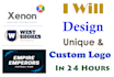 design a modern  unique logo in 24 hours