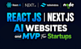 build an ai website or saas mvp with next js and react js