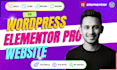 build, redesign or clone a responsive wordpress website using elementor pro
