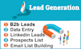 do b2b lead generation, linkedin leads, prospect list and targeted list