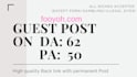 do guest post on high quality site da 62 semrush traffic 2k