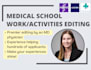 edit your medical school application work and activity descriptions