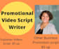 write your professional promotional video script