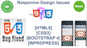 fix elementor, CSS design and mobile responsive issues