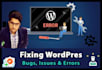 customize fix modify or repair your wordpress website