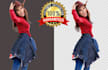 do 20 to 250 photos background removal and crop image
