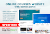make an online courses based website like udemy