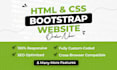 design responsive website with html, css, and bootstrap
