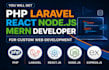 build custom web apps, saas apps, dashboards using react node laravel