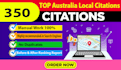 top 350 aus local citations and directory submission for local seo off page