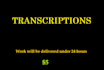 transcribe or summarize your audio, video, podcasts