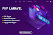 be your full stack web developer PHP laravel, node, html, css, react