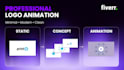 create modern logo animation for websites and apps