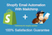 setup shopify email automation with mailchimp or klaviyo